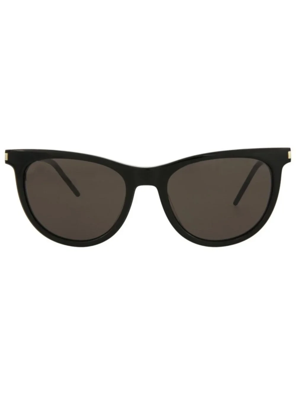 New Saint Laurent Women's Sunglasses Cat Eye Acetate Frame Black Silver Black